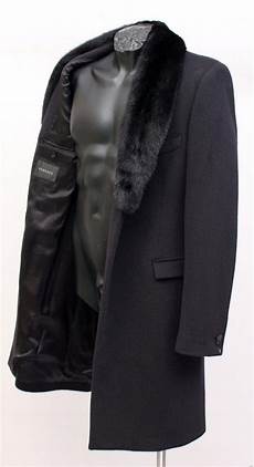 Black Mink Fur Overcoat